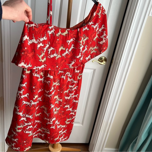 /Indulge/ Horse Design one shoulder Dress - Picture 5 of 12